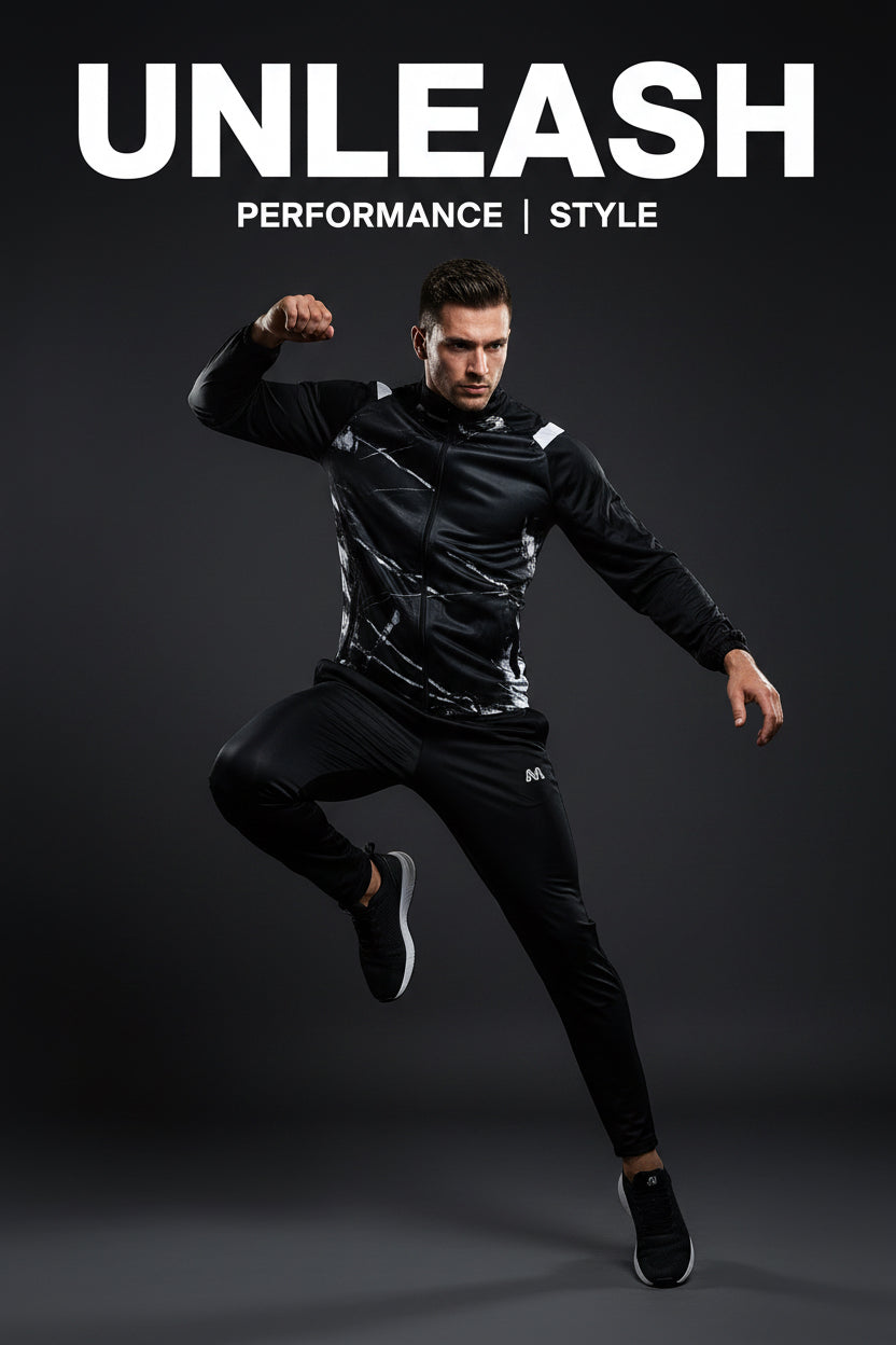 BRAZIL TRACKSUIT BLACK WHITE