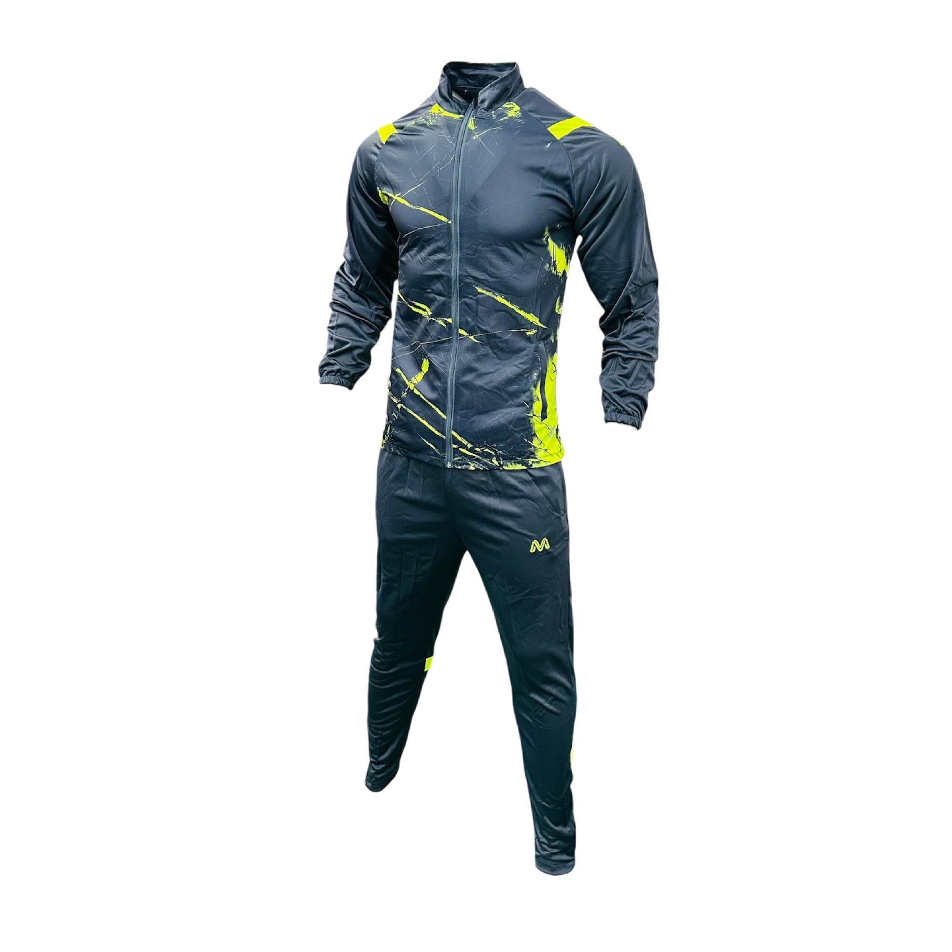 BRAZIL TRACKSUIT GREY NEON YELLOW