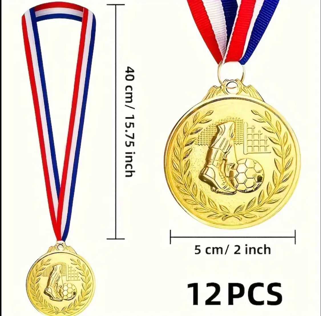 FOOTBALL MEDAL 5CM