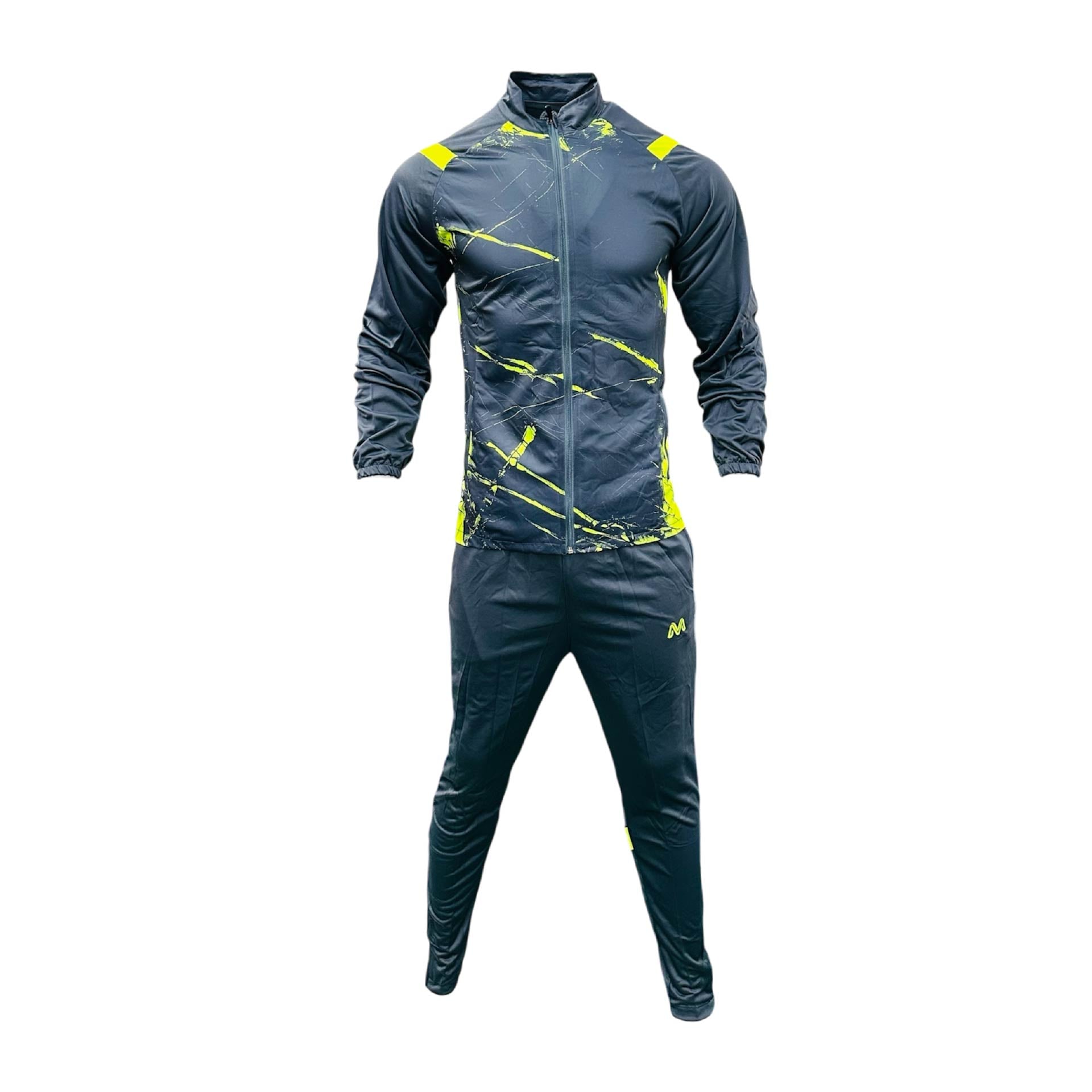 BRAZIL TRACKSUIT GREY NEON YELLOW