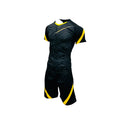 SUBLIMATED FOOTBALL KIT BLACK GOLD PACK OF 14