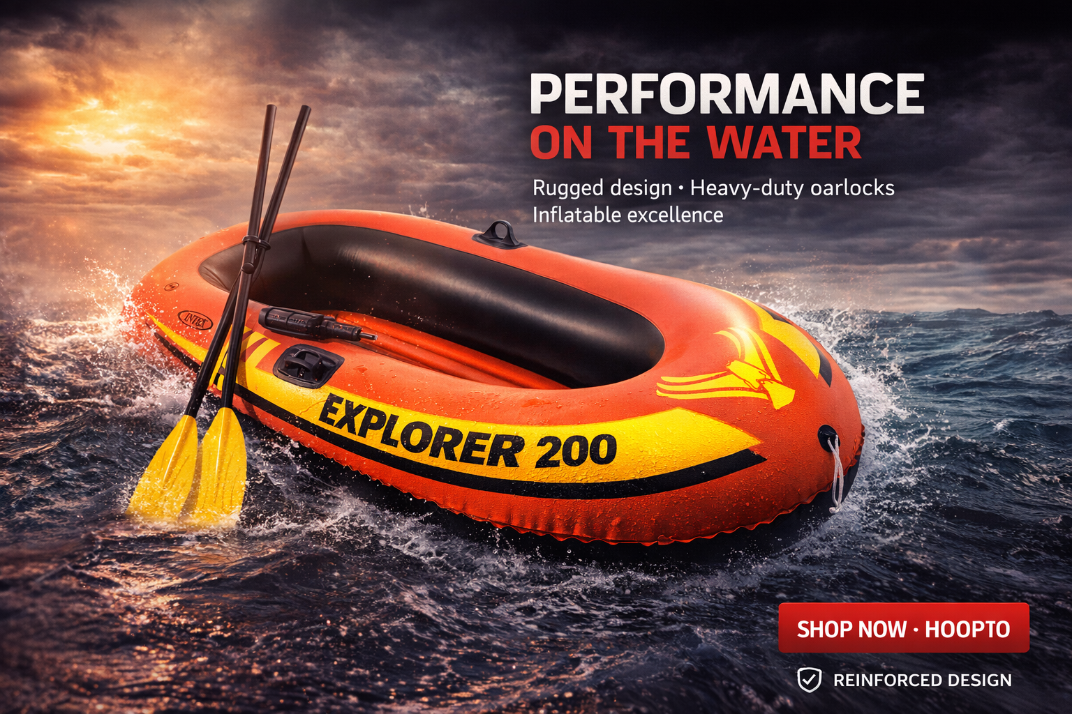 INFLATABLE EXPLORER 200 BOAT
